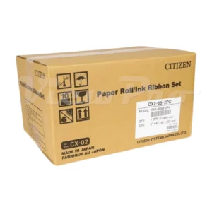 Citizen Media Box CX2-68-2PC Paper Roll-Ink Ribbon Set